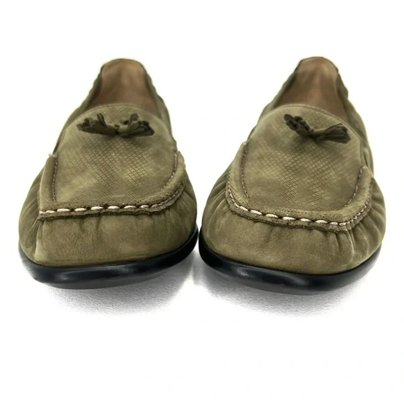 SAS Hope Slip-On Loafer Green Tundra Size 9 Medium Leather Moccasin Shoe sas EUC - Picture 4 of 13